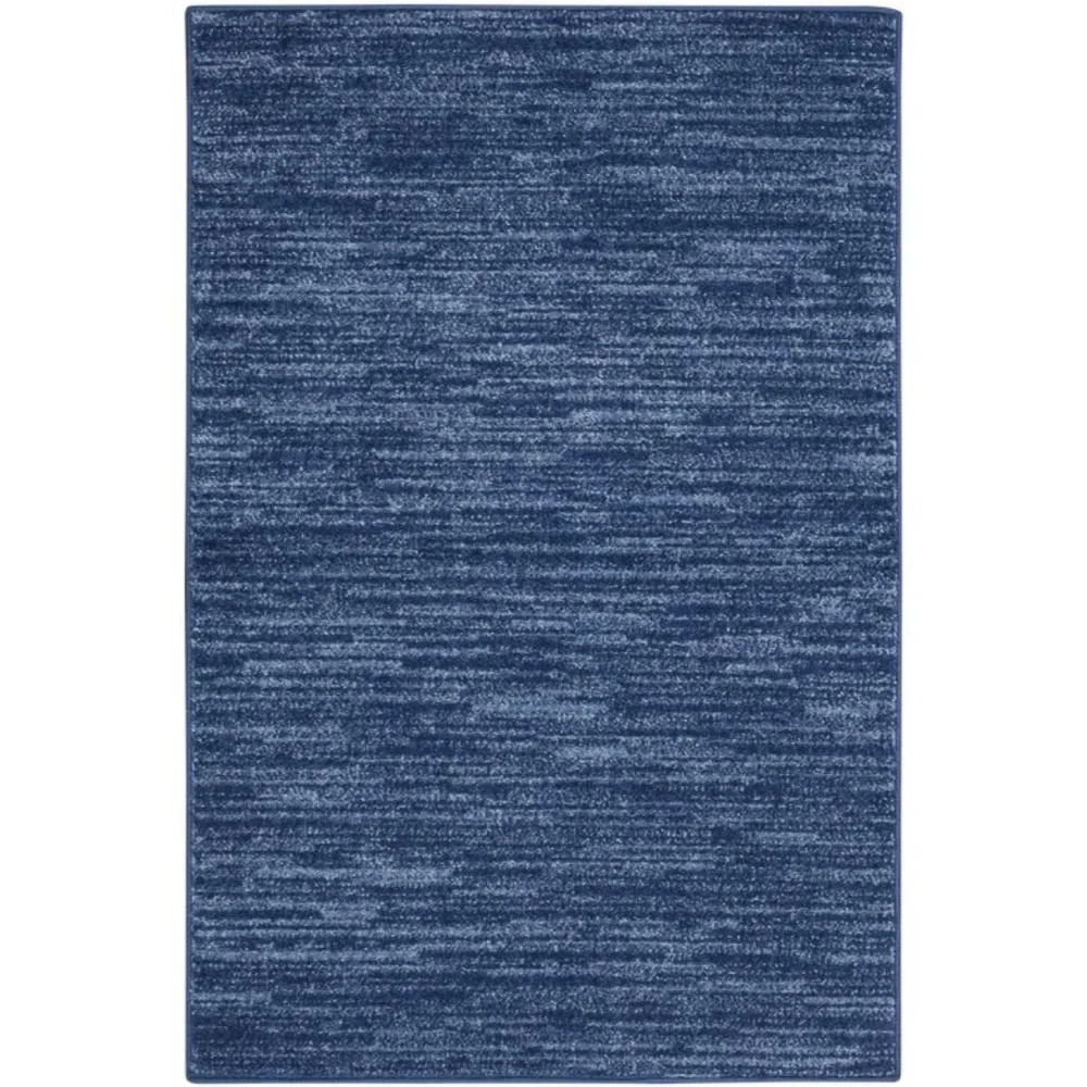 NOURISON ESSENTIALS NEW indoor/outdoor area rug -navy blue -2x4